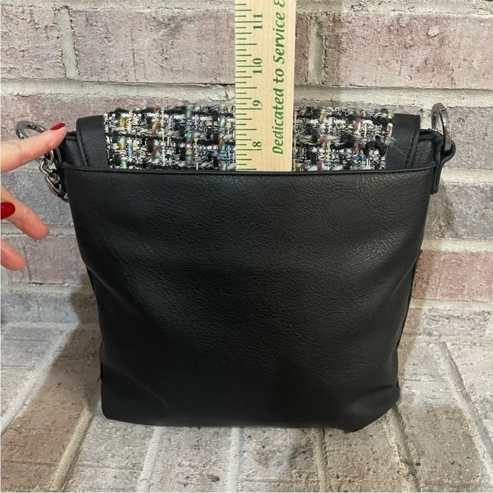Chic Black Tweed Women's Bag - Picture 5 of 8